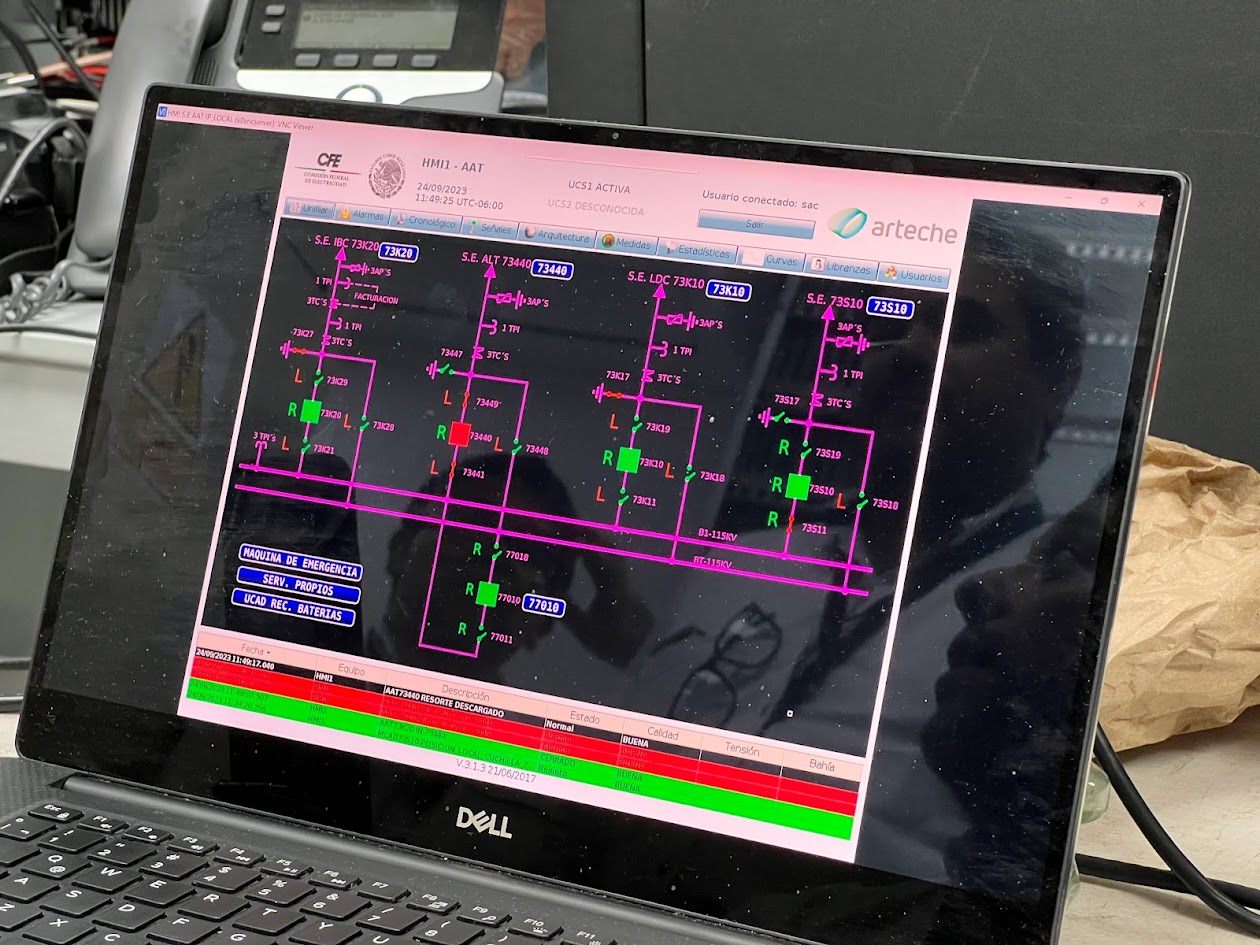 Conexion remota a interfaz HMI de subestacion para monitoreo a distancia